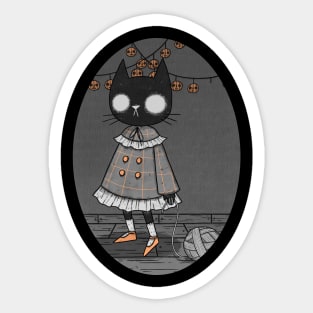 Sicktober Black Cat Sticker